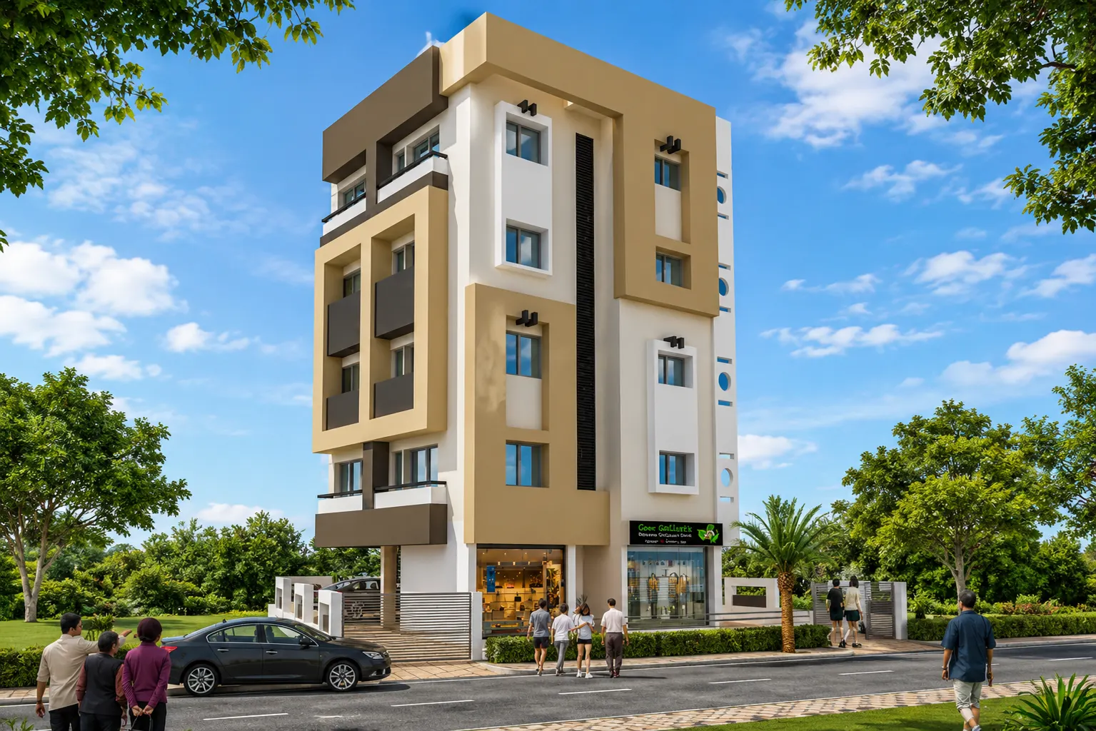 Contemporary Architectural Facade